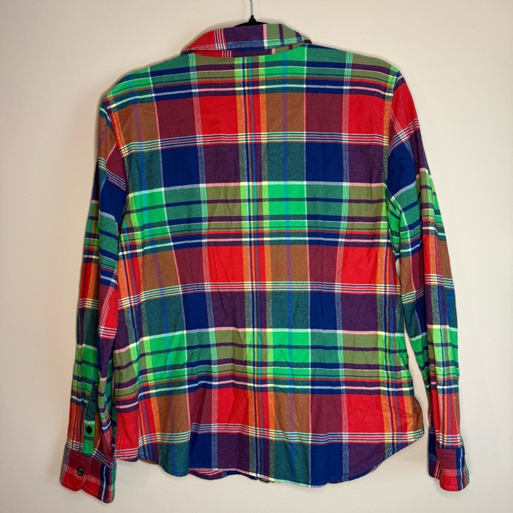 CHAPS Blue Green Red Plaid Casual Zip Jacket SZ/LG New With Out Tags Cotton - Picture 7 of 10